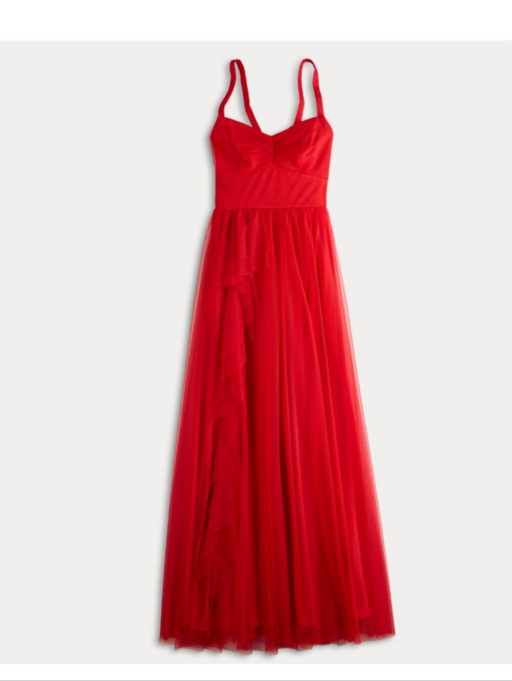 Juniors' Spilling Mesh Dress with Leg Slit Spilling Tea